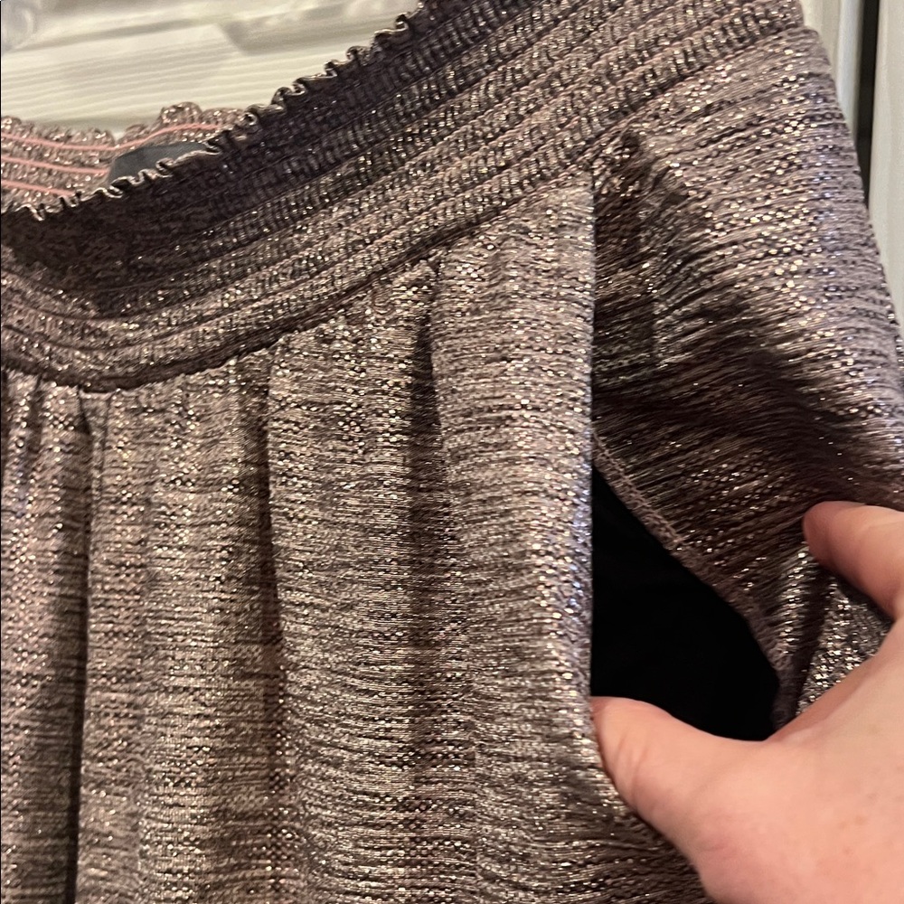 Anthropologie Textured Shimmer Genie pants/joggers - Picture 4 of 9